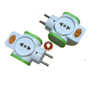 Steker T Colokan 4 Lubang SC 386 T Arde Cahaya 4 Arah