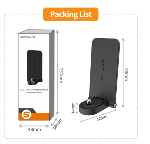 Sunnylife Magnetic Mount Tabletop Base Bracket Quick Handle Angles Adjustable Accessories for Insta360 X5/X4/X3/Pocket 3/go 3s