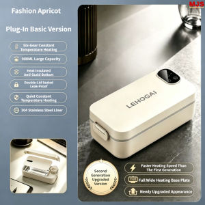 Office Portable Electric Thermal Lunch  Adjustable Temperature 304 Stainless Steel Liner Heated Food Container