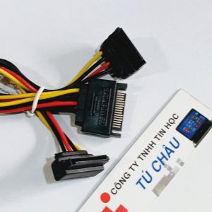 Cáp chia Sata 1 ra 2 (1 đầu Đực ra 2 đầu Cái) / Cáp dài: 20Cm (Đầu Thẳng / Đầu Vuông)