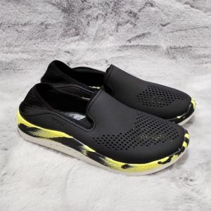 Giày dép crocs chuẩn xịn chống hôi chân đi mưa lội nước đi biển Literide Pacer 360 slip on cho nam màu đen loang