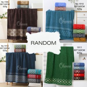 Handuk Jumbo Ukuran 80x160 cm – Katun Premium Tebal & Lembut | Cocok untuk Keluarga & Traveling