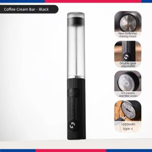 BINCOO 2-Speed Electric Milk Frother USB-C Rechargeable Handheld Coffee Foam Maker 1600mAh SUS316 Mesh | MI TIME COFFEE