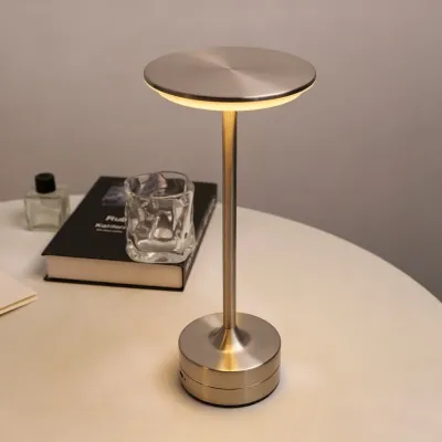 Portable Wireless LED Table Lamp Touch Sensor USB Rechargeable Night Light & Reading Lamp for Bedroom Cafe Hotel Bar