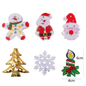 Christmas Decorations Santa Claus Snowman Pendant Christmas Iron Crafts Ornament Xmas Tree Decor New Year Party Gifts Navidad