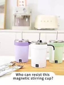 Detachable Automatic Mixing Coffee Cup Intelligent Temperature Measuring Rechargeable Mug Suitable for Office/Kitchen/Travel