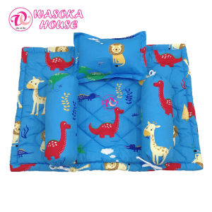 Bộ nệm cho trẻ sơ sinh 60x80cm Cotton Thắng Lợi mềm mát thấm hút tốt nhiều họa tiết hoạt hình gần gũi Tặng kèm túi