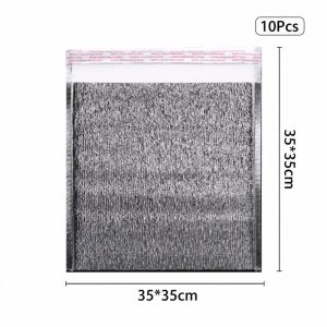 10Pcs Sealable Insulated Bag Aluminium Sealable Insulated Bag For Food Thermal Cold Keep