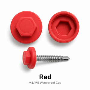 M8M9 100-900PCS Plastic waterproof cap with hexagonal drill tail screw waterproof cap