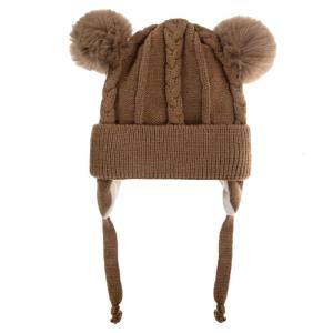 Baby Warm Ear Protections Hat Soft Fabric Hat Infant Ear Covering Caps Comfortable Wearing for Winter Outdoor Activity