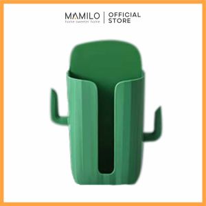 MAMILO Tempat Tissue Dispenser Plastik Organizer Dinding Kaktus