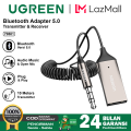 UGREEN Bluetooth Receiver Mobil Car Audio Adapter USB To Aux 3.5MM. 