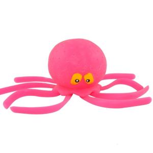 Octopus Shape Fidget Toy Soft Sponge Animal Just Punch/Pinch Stress Relief Toy Water Toy Swimming Pool Water Toy