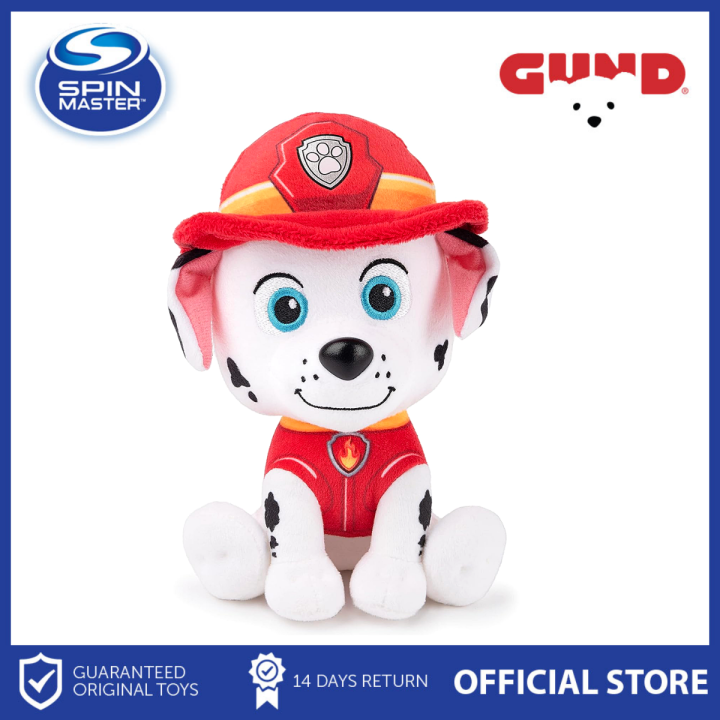 Gund 9" Paw Patrol Stuffed Toy Animal Marshall Plush Toy Gift for Kids ages 1 and above