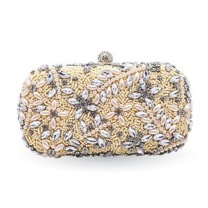 Waiwai Tas Kondangan Wanita Payet Manik Diamond Elegant F7666-64 Clutch