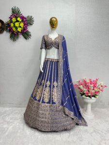 [PRE-ORDER] Semistitched Faux Georgette Lengha (10-15 days delivery)