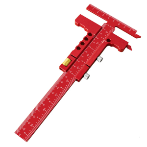T-shaped Ruler Sliding Edge Ruler Woodworking Scriber Marking Line Ruler Woodworking Marking Ruler for Wood Craft