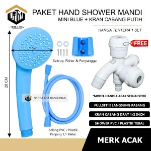 (BUY 1 GET 1) BELI HAND SHOWER MANDI DAPAT KRAN CABANG DOUBLE 2 LUBANG / UNTUK CUCI WUDHU AIR DLL