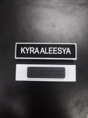 NAME TAG CIKGU SEKOLAH / PENJAWAT AWAM / KAKITANGAN KERAJAAN(75X25mm)(75x20mm)