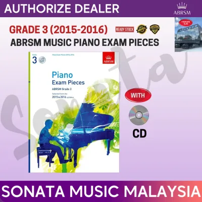 ABRSM MUSIC ORIGINAL QUALITY PIANO PRACTICAL EXAM TEST PIECES BOOK GRADE 3 ( YEAR 2015 TO 2016 ) CD