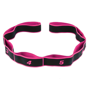 8 Section Dance Stretching Belt Pilates Fitness Exercise Resistance Band With Number Tension Band Pilates Pull Rope