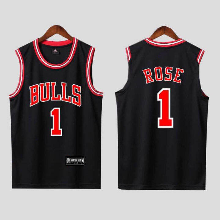 Authentic derrick rose jersey black best sale