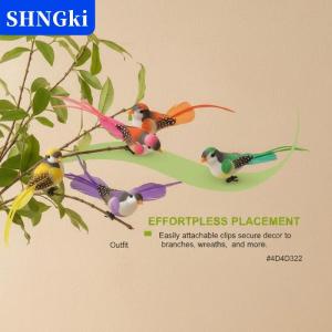 [COD] 🔥🔥🔥SHNGki 1pcs ngẫu nhiên mô phỏng nuốt đuôi chim Clip handmade chim cây trang trí chim nhân tạo thủ công mỹ nghệ cho trang trí