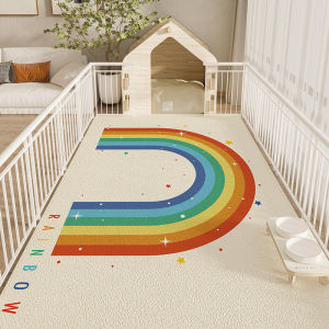 Alas Karpet Kandang Hewan Peliharaan Pet Elastis Bahan Kulit/Karpet Lantai Kulit Anabul/Keset Kaki Anti Slip/Alas Main Pets Hewan Peliharaan Tanpa Cuci Mat Anti Air Waterproof