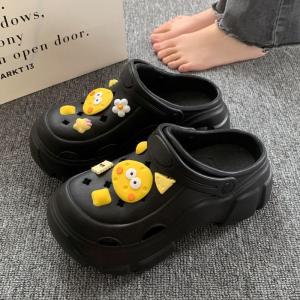 [Free Shipping] Casual perforated sandals for women summer outdoor wear non-slip 2025 new model beach couples closed-toe sandals and slippers summer style