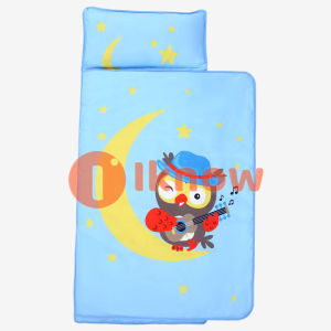 [XinNgo.] Baby Nap Mat With Blanket Toddler Removable Pillow Children Travel Soft Bed For Preschool Kids Daycare Sleeping Bags