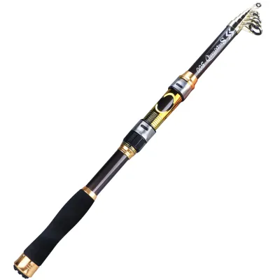 [COD]Telescopic Fishing Rod 2.1M-2.7M High Carbon Ultra Light Portable Fishing Rod Super Hard Spinning Fishing Rod for Freshwater and Saltwater
