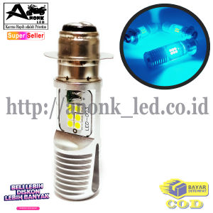 Lampu LED Depan Motor Iceblue H6 ICC 12 Mata 2sisi / Bohlam Lampu Utama Motor Matic Bebek Iceblue 2sisi 12 Titik
