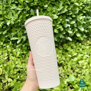 Starbuck Official Store Starbuck Cup 2022 Summer Marble Series Classic Large Fog White Plastic Durian Straw Cup Starbuck Tumbler Starbuck Mug