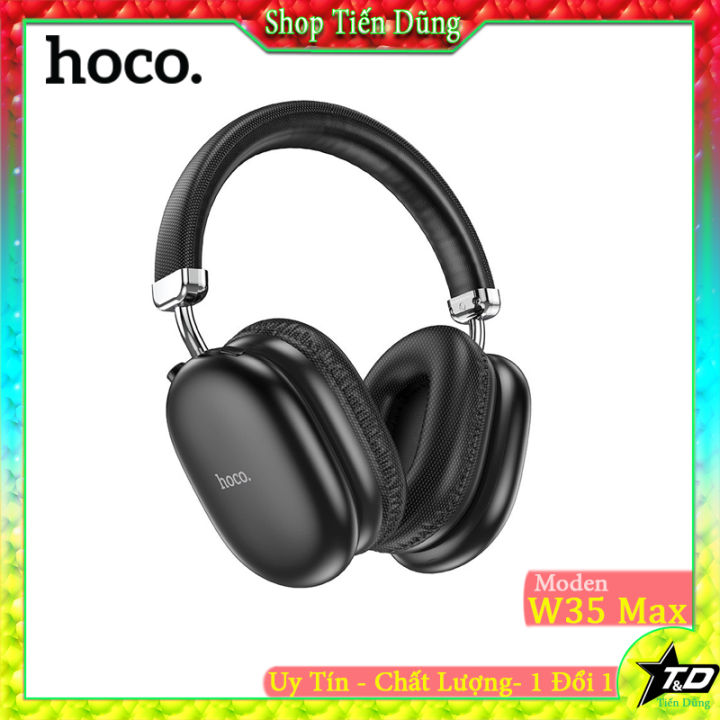 Tai nghe chụp tai Hoco W35 Max có bluetooth V5.3 bản nâng cấp W35, tai ...