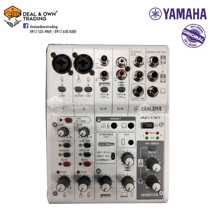未使用Yamaha AG06 mk2 ほぼ新品 配信機器・PA機器・レコーディング機器