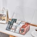 【Original+24hours delivery】Transparent Compartment Storage Box Tea Bag Container Coffee Organizer Display Rack Desktop Organize. 