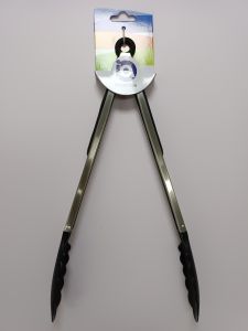 Stainless Steel Food Tong w/ Silicone Grip