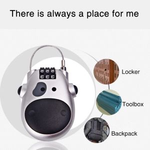 Bicycle Combination Password Lock Portable Anti Theft Safety Telescopic Rope Zinc Alloy Digit Small Travel Bag Durable Padlock