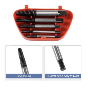 Screw Extractor Tap Balik Set Pencabut Baut Rusak Patah 5pcs