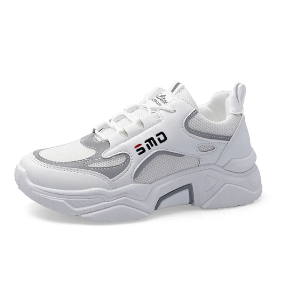 SMD trendy shoes women platform shoes thick sole lace up sneakers for women  chunkey ladies chaussures femme