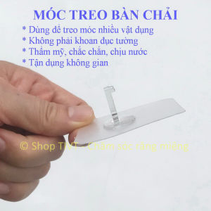 Miếng dán tường treo bàn chải khăn mặt và nhiều đồ vật trong khu vực nhà tắm nhà bếp dễ làm không khoan đục tường -TIVT