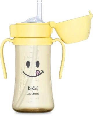 Grosmimi X Knotted PPSU Anti-Leak Straw Cup 300ml
