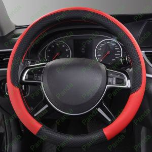 PANDA Autorace Cover Sarung Setir Pelindung Stir Cover Stir Steer Cover Car Microfiber leather steering wheel cover Anti-Slip Premium High-Grade Leather Auto Steering-Wheel Cover Cushion Protector Wavy Line Splice & Odor-Free [Stok & Pengiriman Cepat]