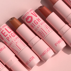 [BPOM] PINKFLASH PinkCover Lipstik Cream Cover Girl Velvet Matte Pigmen Tinggi Tahan Lama Silky Lembut Halus Creamy Tidak Kering
