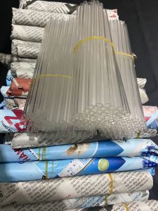 Set 05 Ống Thủy Tinh Borosilicate 3.3 Độ Dày 1.1mm 16-25cm Màu Trắng Trong Suốt