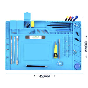 Tấm Lót Sửa Chữa Điện Thoại Thảm Lót Bàn Kỹ Thuật Hàn Mạch Điện Tử Bằng Silicon Chịu Nhiệt