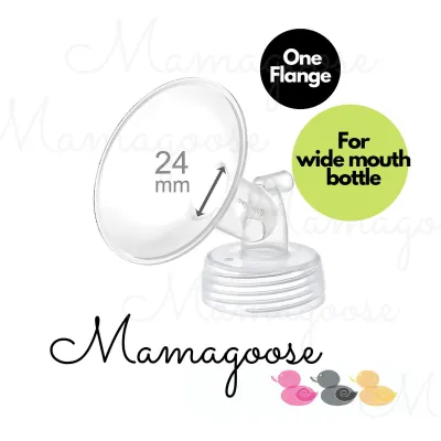 Maymom one-piece wide neck flange breastshield for Spectra breast pump parts | 24 2119mm