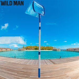 Premium Swimming Pool Skimmer Net with Telescopic Pole for Quick Debris Removal from Pools and Ponds