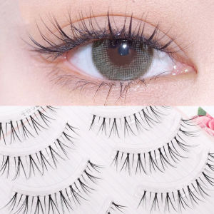 5Pairs False Eyelashes Naturally Cross Simulated Fake Eyelash Beginner Makeup Tools Lashes Fairy Style