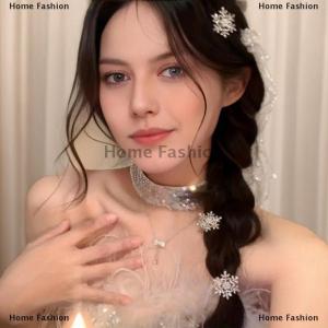 [COD] Home Fashion 2 4 6pcs Christmas Rhinestone Snowflake Hair Clips Shiny Exquisite Hair Pins For Women Girls 2026 Fashion Jewelry New Year Gifts